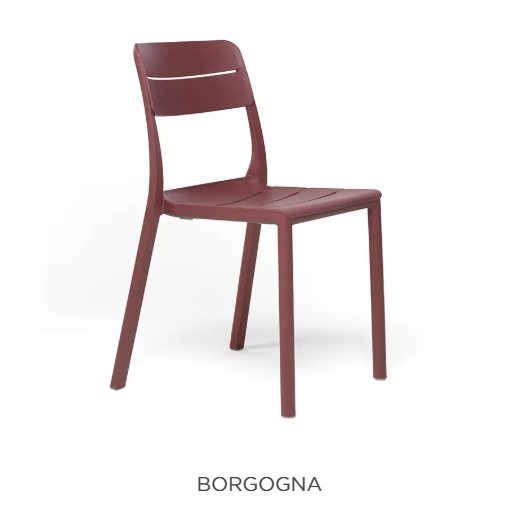 Nardi Cassia bistrot chairs - borgogna