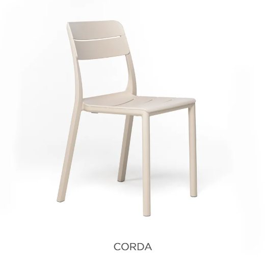 Nardi Cassia bistrot chairs - corda