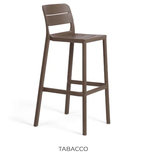 Nardi Cassia high barstool - Tabacco