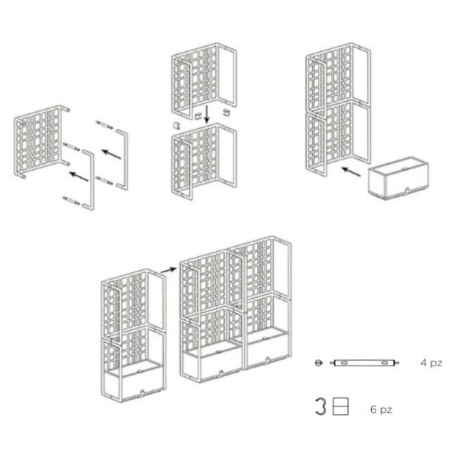 Nardi Sipario kit clips dimensions and guide