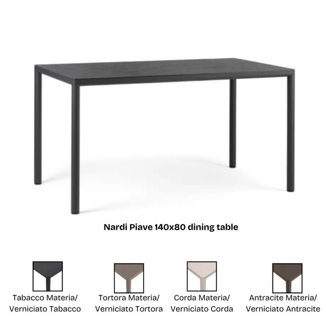 Nardi Piave 140x80 dining table