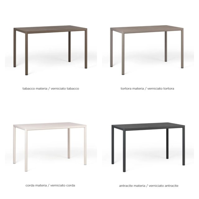 Nardi Piave dining table finishes