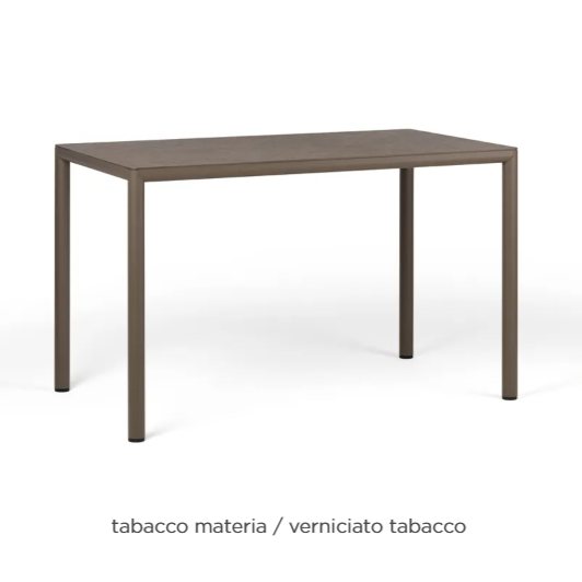 Nardi Piave 120x70 dining table - Tabacco materia - verniciato tabacco