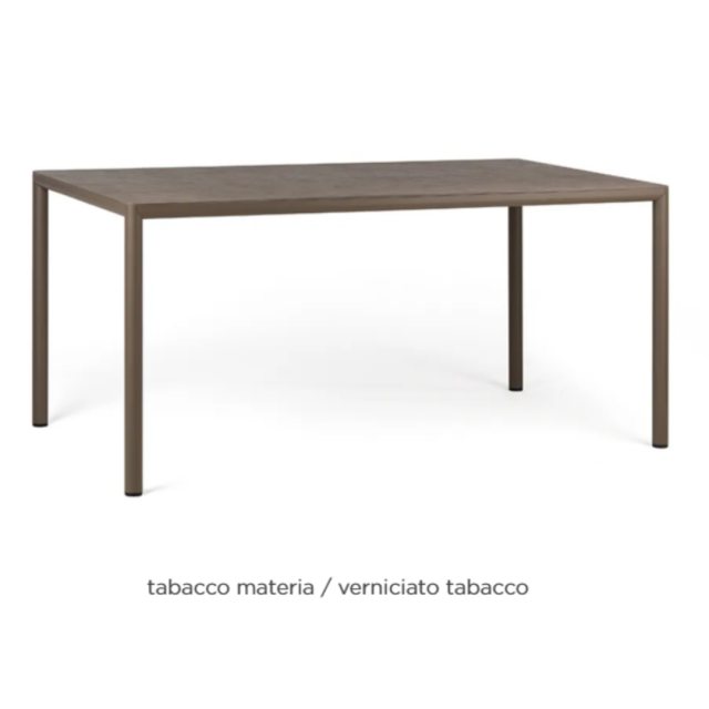 Nardi Piave 160x90 dining table - Tabacco materia - verniciato tabacco