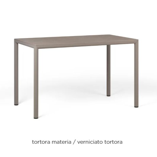 Nardi Piave 120x70 dining table - tortora materia - verniciato tortora