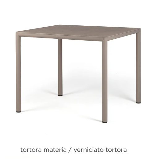 Nardi Piave dining table - tortora materia - verniciato tortora