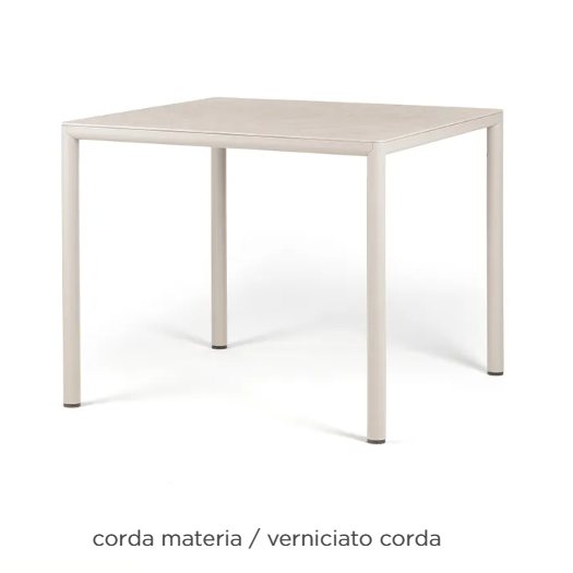 Nardi Piave dining table - corda materia - verniciato corda