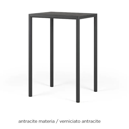Nardi Piave 70 high dining table - antracite