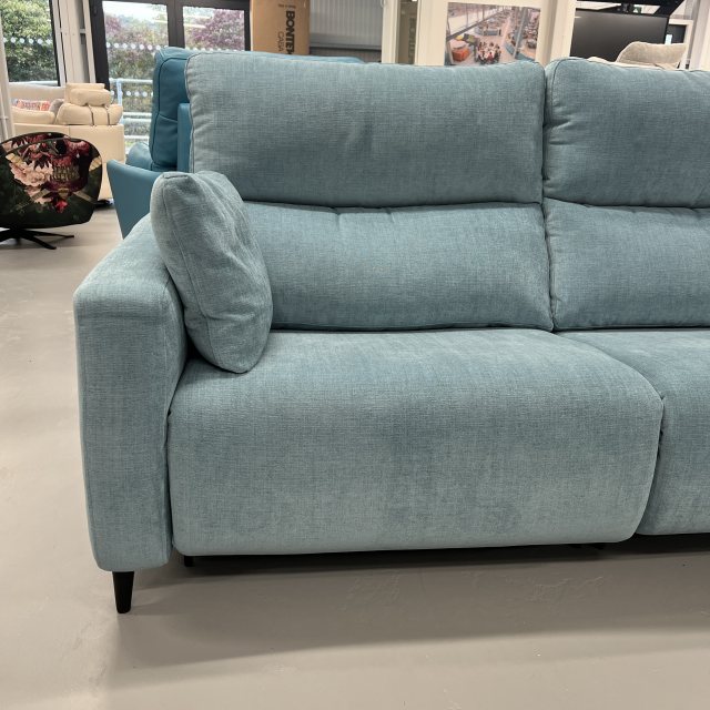 Fama Fama Axel recliner sofa with chaise right - covered in club 43