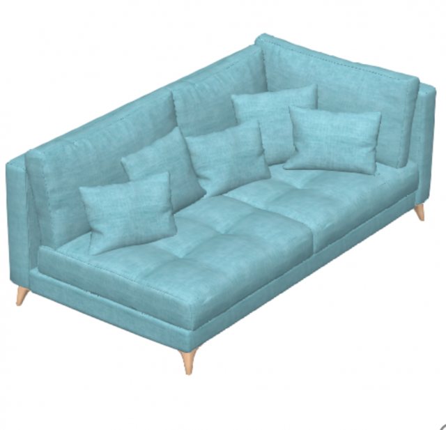 Fama Opera corner sofa double left module