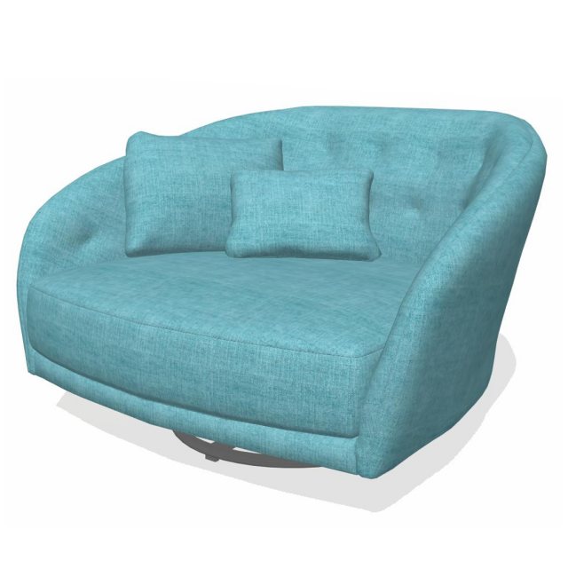 Fama Fama Astoria fabric You & Me LG swivel chair