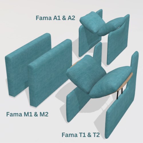 Fama A1-A2, M1-M2, T1-T2 arms