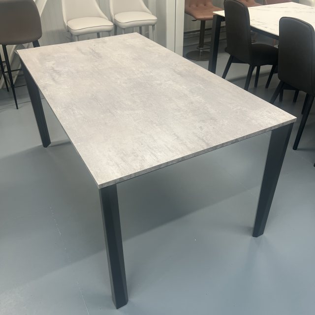 Bontempi Casa Ingenia Prisma extendig dining table 160 - 240 x 90cm - concrete grey malemine top