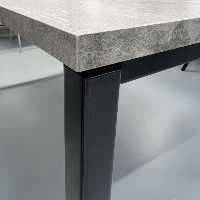 Bontempi Casa Ingenia Prisma extendig dining table 160 - 240 x 90cm - concrete grey malemine top
