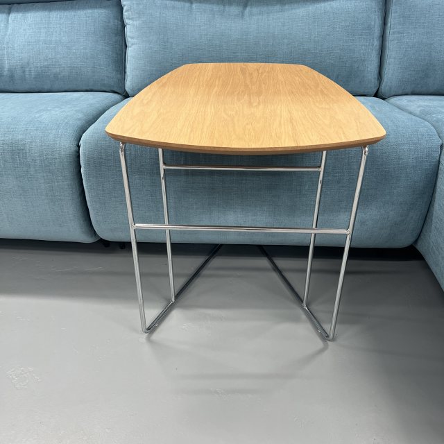 Fama Fama Louis sofa table - roble natural with chrome