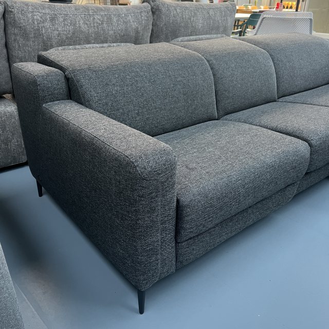 Recliner sofa with right chaise