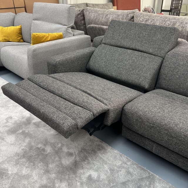 Recliner sofa with right chaise