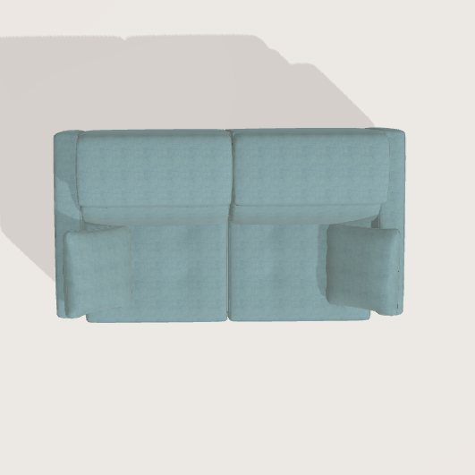 Fama Paradis 2 seater sofa 2B2L - aerial perspective