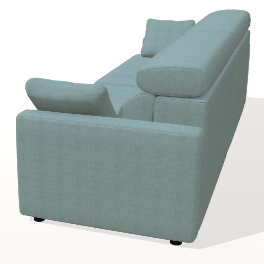 Fama Paradis 2 seater sofa 2AX2L - back