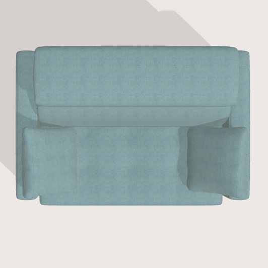 Fama Paradis armchair AX L1L2 - aerial perspective