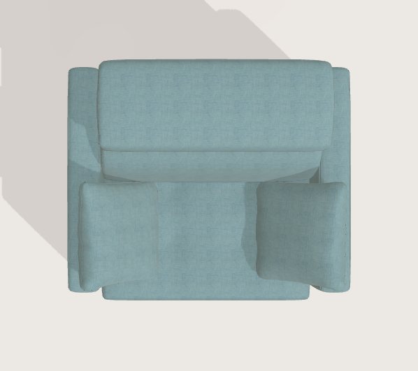 Fama Paradis armchair A L1L2 - aerial perspective