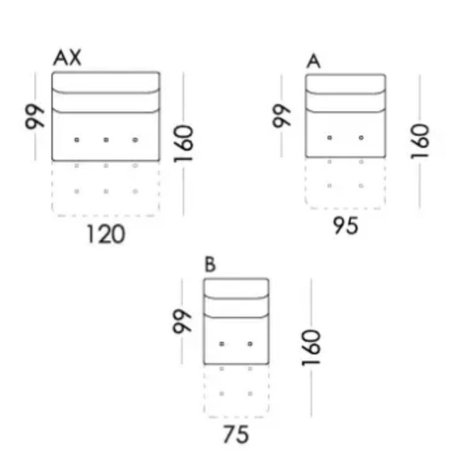 Fama Paradis seat module dimensions