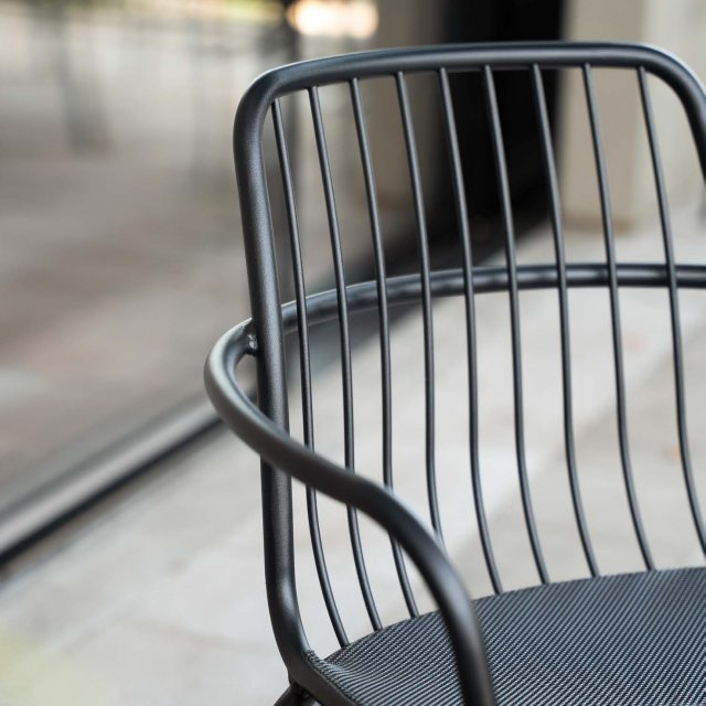 Emu Alisea metal dining armchairs