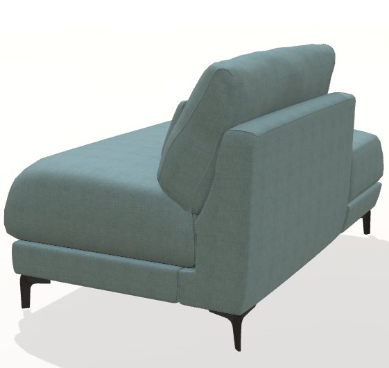 Fama Scala H1 divan module - back view