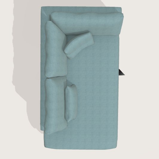 Fama Scala RH1 chaise module - aerial view