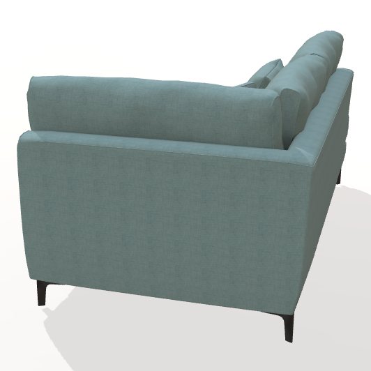 Fama Scala RH1 chaise module - back view