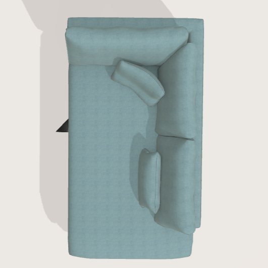 Fama Scala RH2 chaise module - aerial view