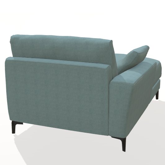 Fama Scala F1 chaise module - back view