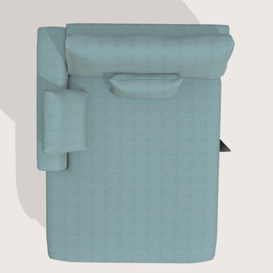 Fama Scala G1 chaise module - aerial view