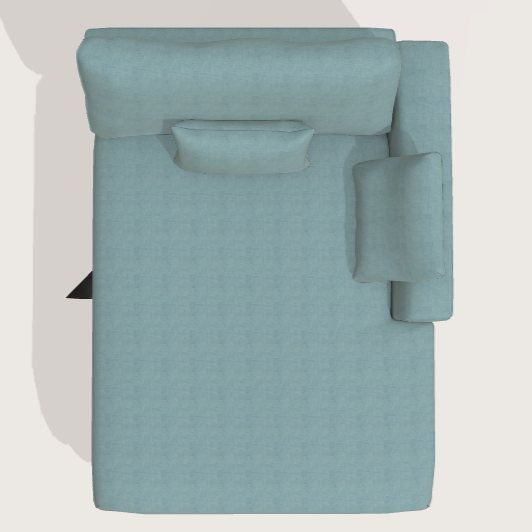 Fama Scala G2 chaise module - aerial view