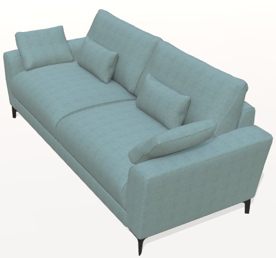 Fama Scala 2v-mm-m sofa - front view
