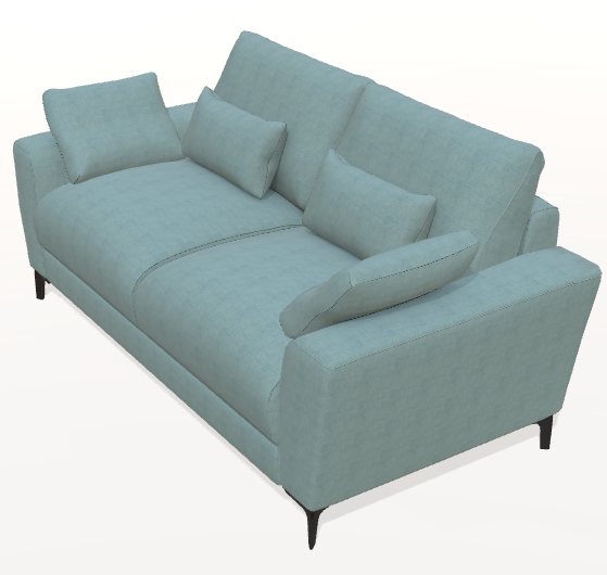 Fama Scala 2v-nn-m sofa - front view