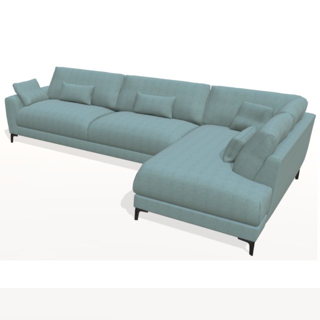 Fama Scala v-ll-rh2-m sofa - front view