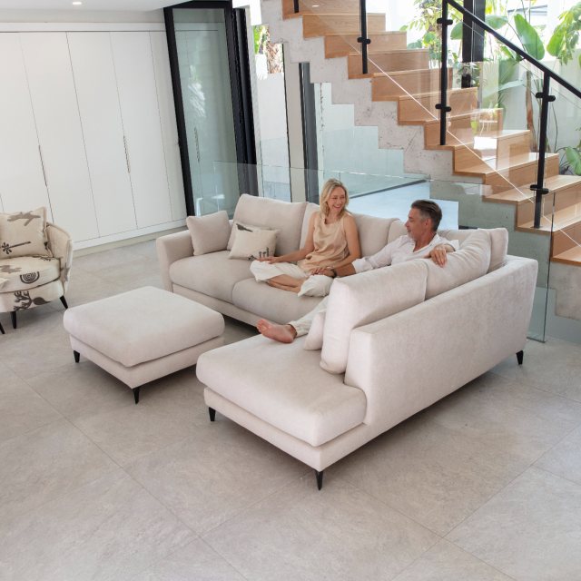 Fama Scala modular corner sofa with generous seating and an open-ended divan