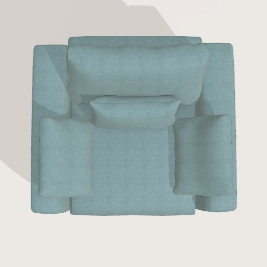 ama Scala N armchair with V arms - aerial view