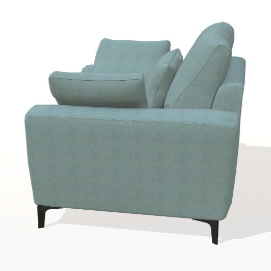 Fama Scala N armchair with V arms - back view