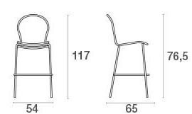 Emu Ronda 128 barstool dimensions