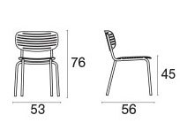 Emu Mom 639 dining chairs dimensions