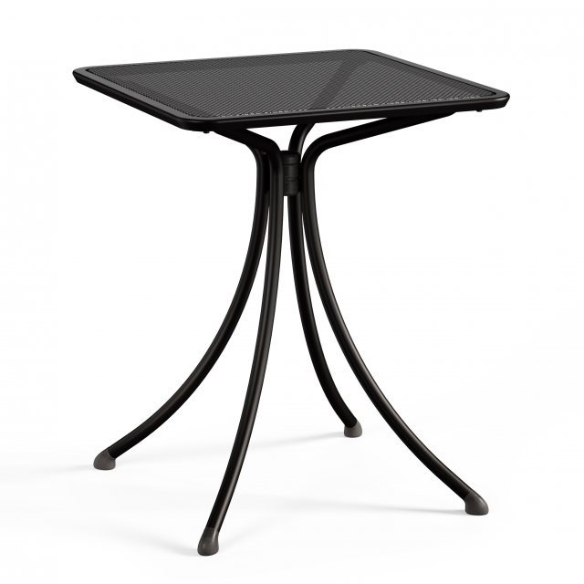 Emu Combo square table - mesh top 1800 in black 24
