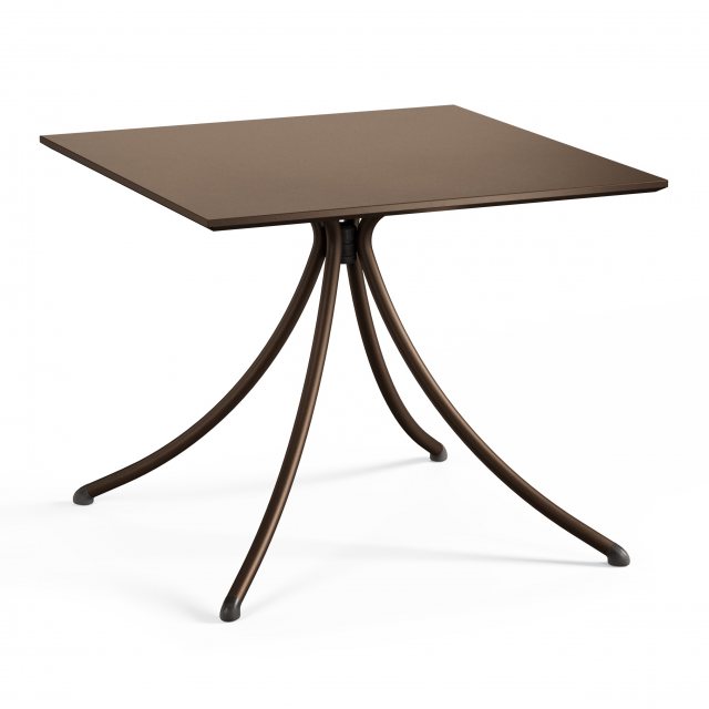 Emu Combo square table - solid top - 41 Indian Brown