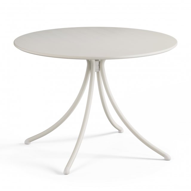 Emu Combo round table - solid top - 23 Matt White