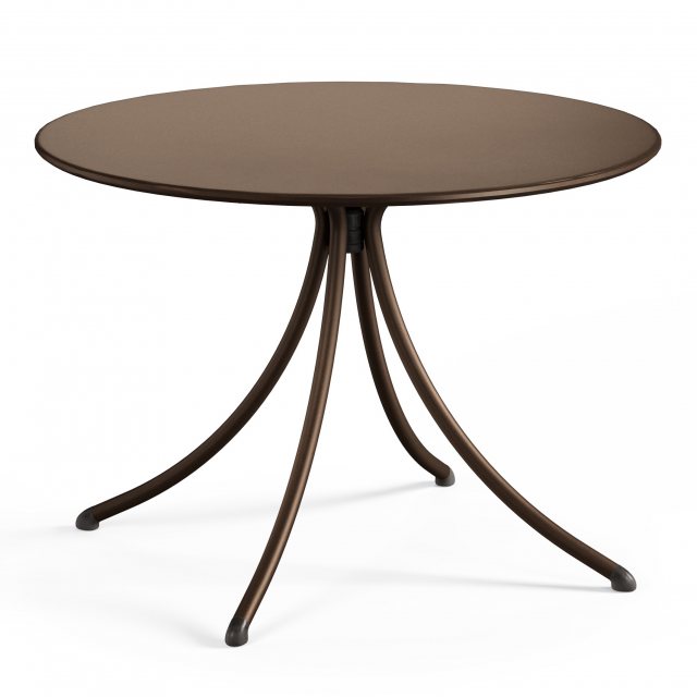 Emu Combo round table - solid top - 41 Indian Brown