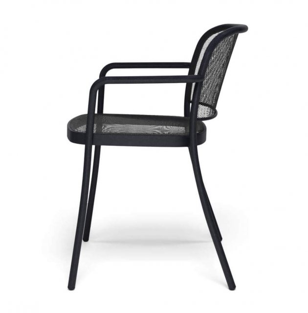 metal outdoor dining armchair