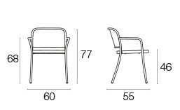 Emu Cafe 557 dining armchair