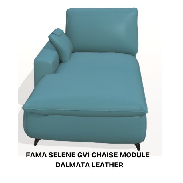 Fama Selene GV1 chaise module - dalmata leather