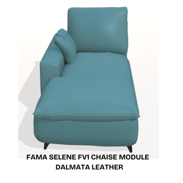 Fama Selene FV1 chaise module - dalmata leather